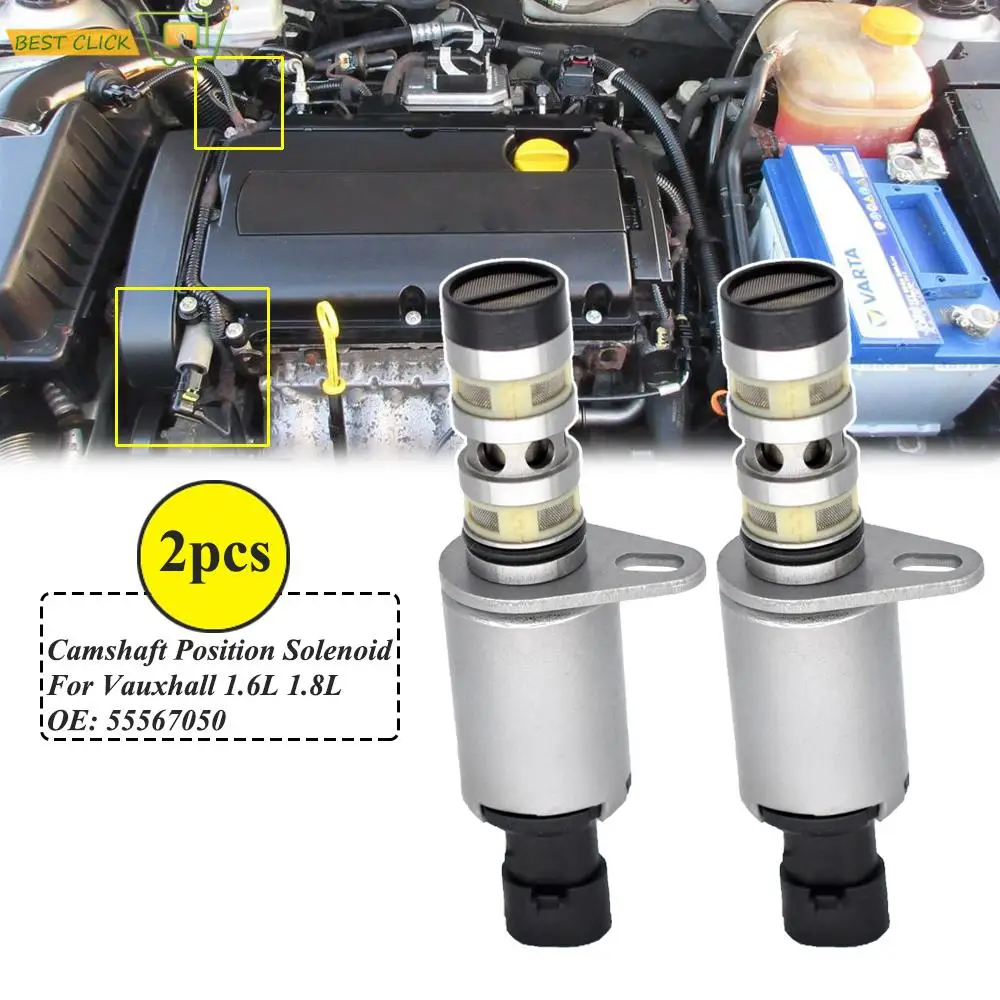 2Pcs Camshaft Cam Control Solenoid Valve For Chevy Saturn Astra Pontiac G3 Vauxhall Opel Mokka Astra H J 1.6L 1.8L 55567050