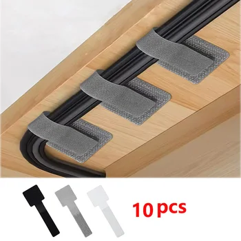 Reusable Cable Ties Fastening Wire Organizer Cord Rope Holder Self Adhesive Adjustable Cord Organizer Straps Desk Management 1