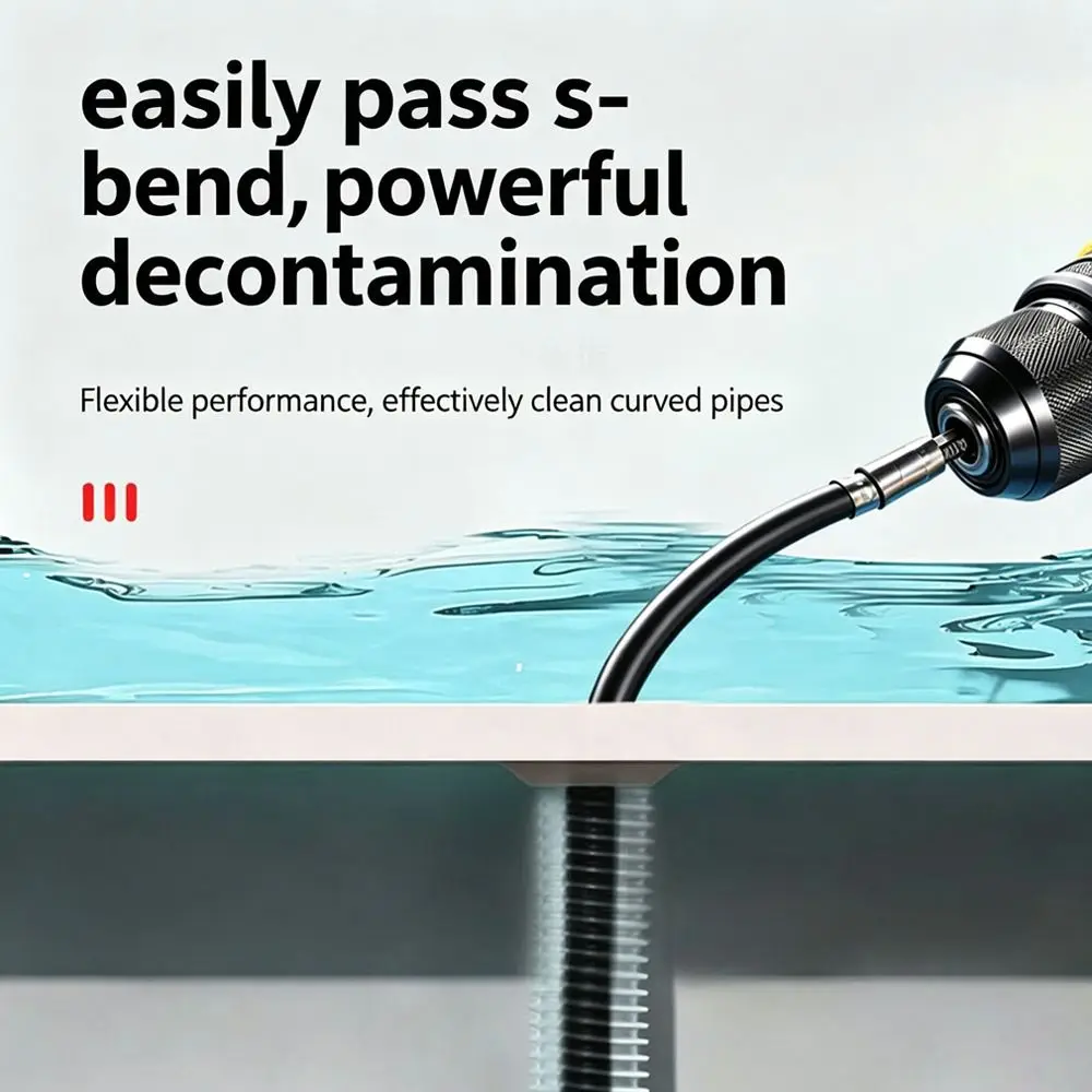 Multifunctional Drain Pipe Dredger Adjustable Size Chain Structure Chain Unclog Tool Blockage Clearing Household Applicable