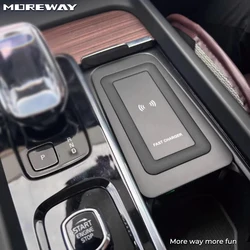 Wireless phone charger for Volvo XC90 XC60 S90 V90 S60 V60 C60 2018-2024 charging Plate Mobile Holder Car accessories