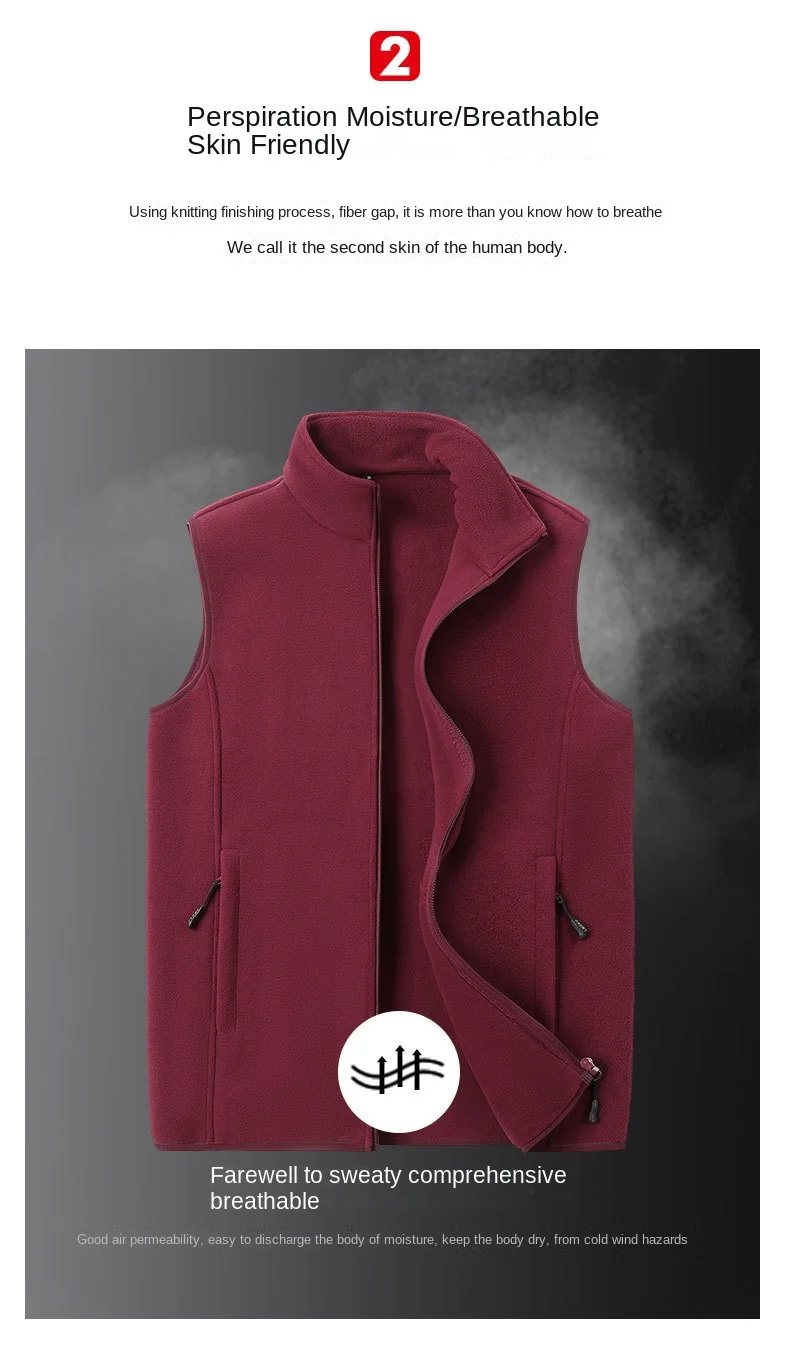Herbst mode plus Größe männlich warme Weste Fleece Weste Herren Lamm Kaschmir warm ärmellosen Mantel Männer Marke Kleidung Winter weste – Detail 8