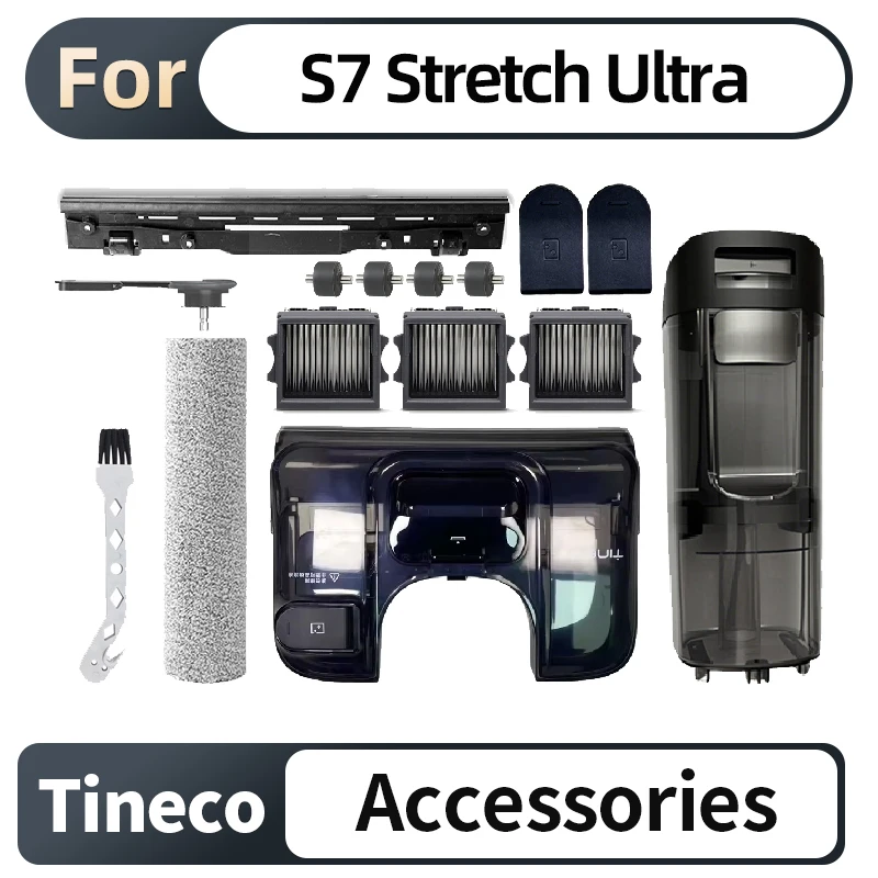 Original For Tineco Stretch Series Model S7 Dirty&Clean Water Tank Roller Brush HEPA Filter Replacement Accessories Parts
