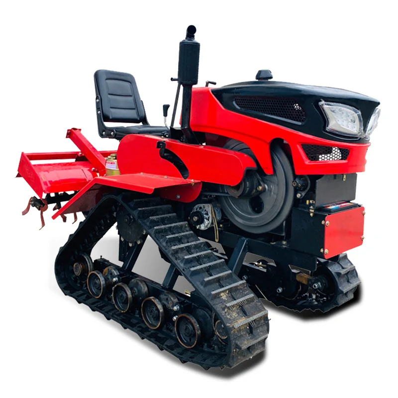 

Customized Heavy-Duty Agricultural Mini Cultivator Multi-Functional Cultivator Tiller Crawler Tractor with Excavator