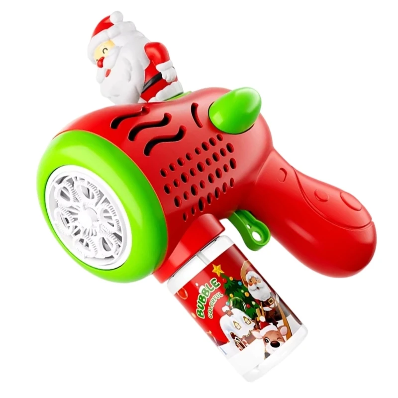 Súng thổi bong bóng đồ chơi tự động hình ông già Noel cho trẻ mới biết đi Bữa tiệc trẻ 15UB