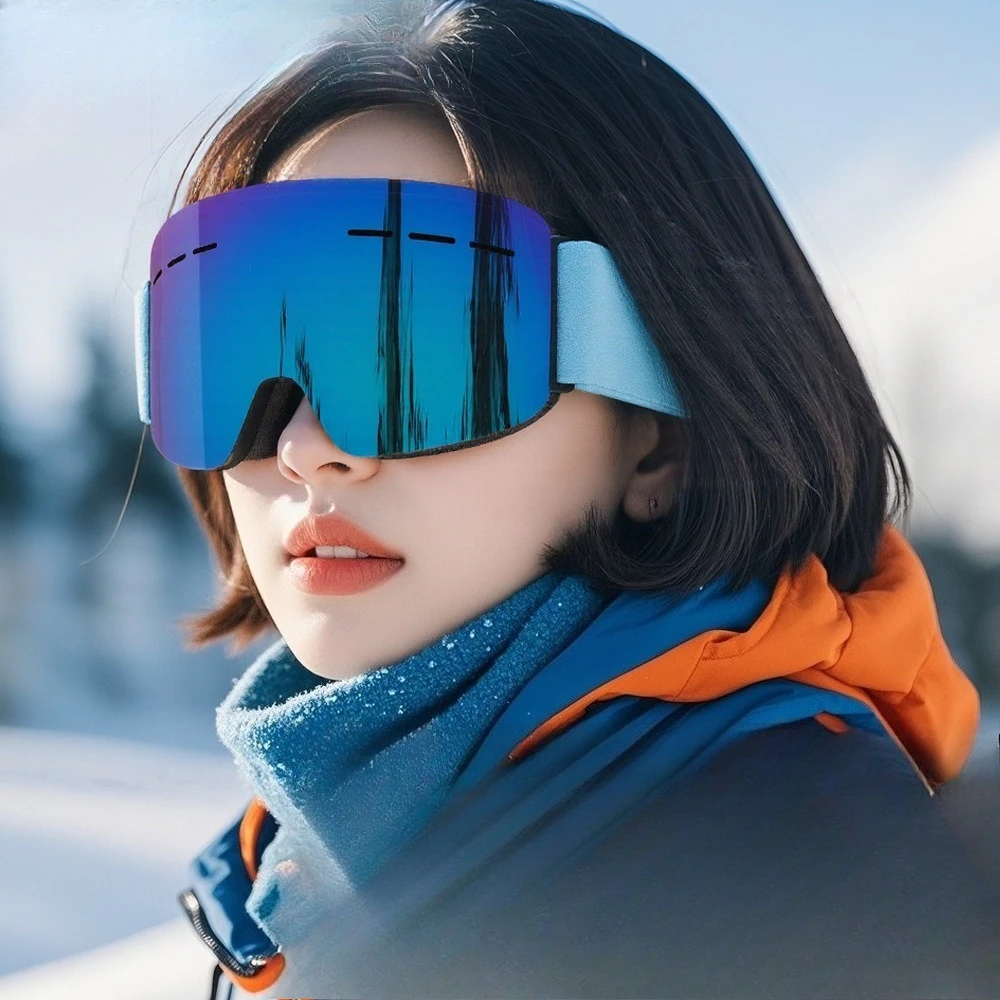Snow Riding Protective Goggles ,Wind Dust Resistant Clear Vision ,Outdoor Sports Eyewear for Skiing Cycling