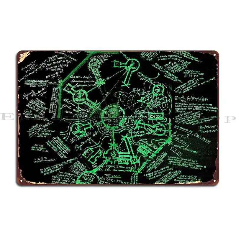 Dharma Stations Blast Door Map Lost Tv Show Metal Plaque Poster Wall Mural Wall Plaque Garage Garage Designing Tin Sign Poster