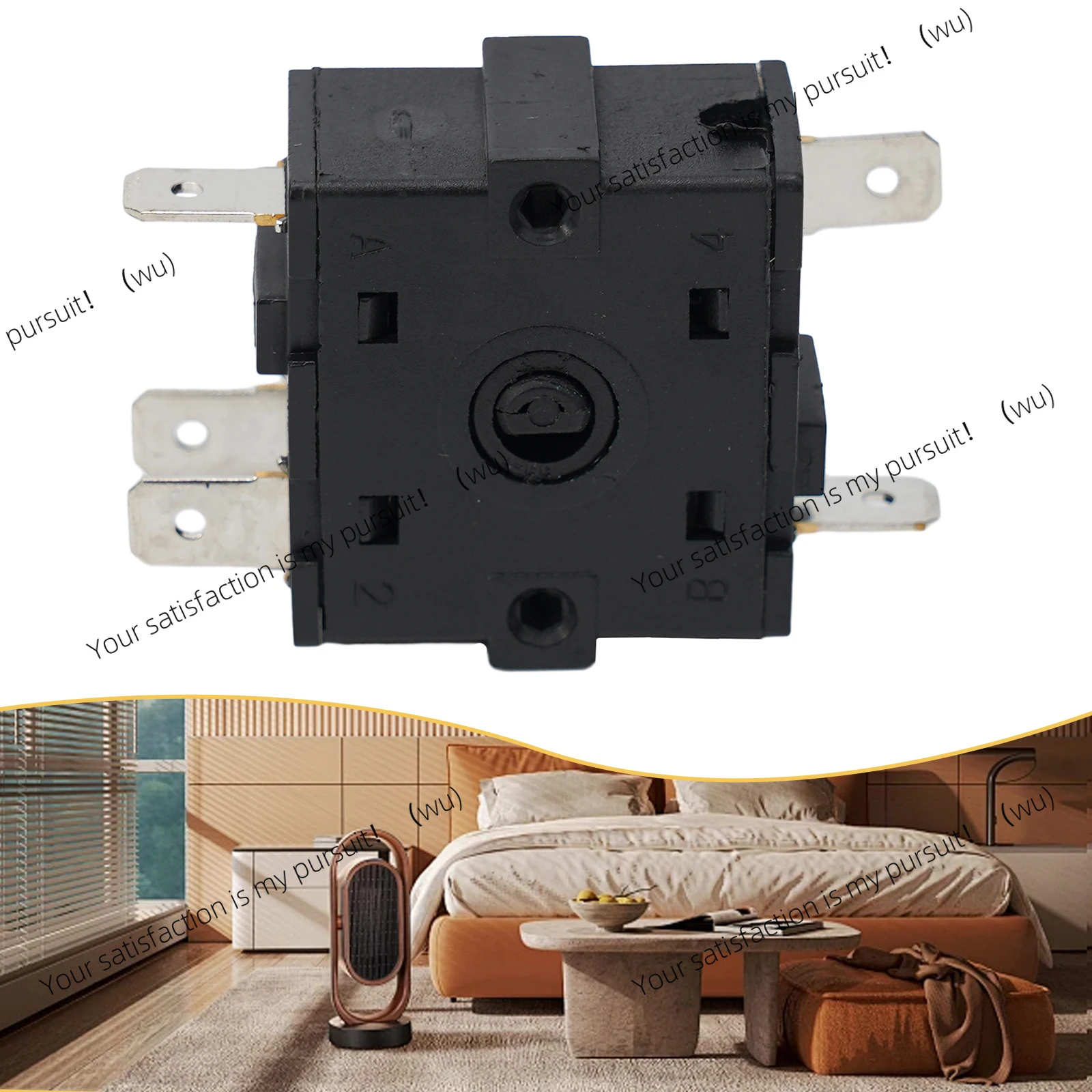 ZOCI-AC250V 16A Radiator Electric Room Heater 3 Pin 5Pin Rotary Switch Selector Efficiently control room temperature