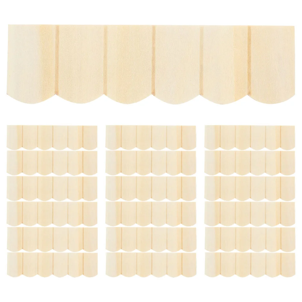 

24 Pcs Pans Roof Accessory Mini Furniture Model Lovely Miniature Accessories Dolls House Supplies Adornment Beige