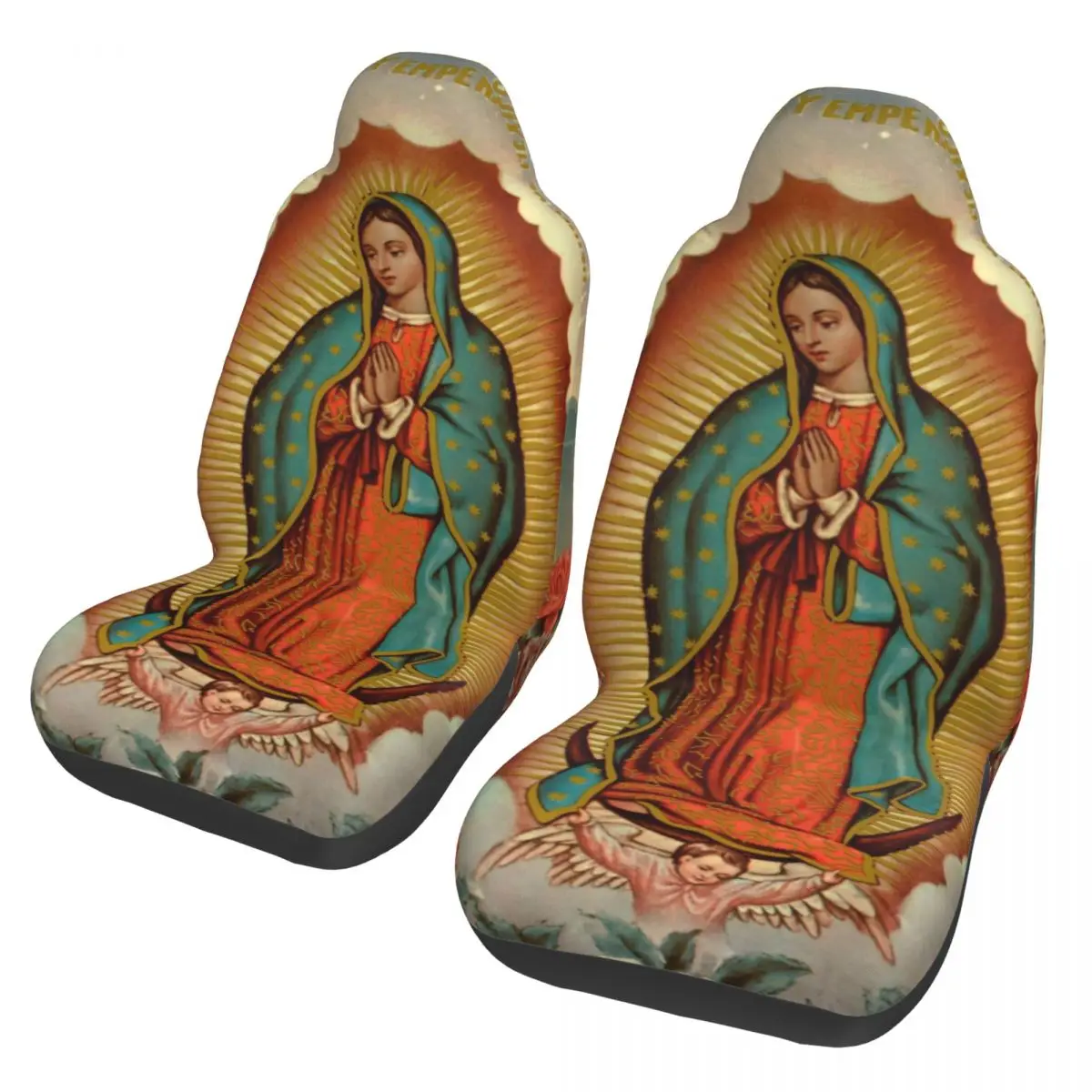 Our Lady Of Guadalupe Virgin Mary Car Seat Cover Auto Interior Suitable For All Kinds Models Christian Seat Cushion/Cover