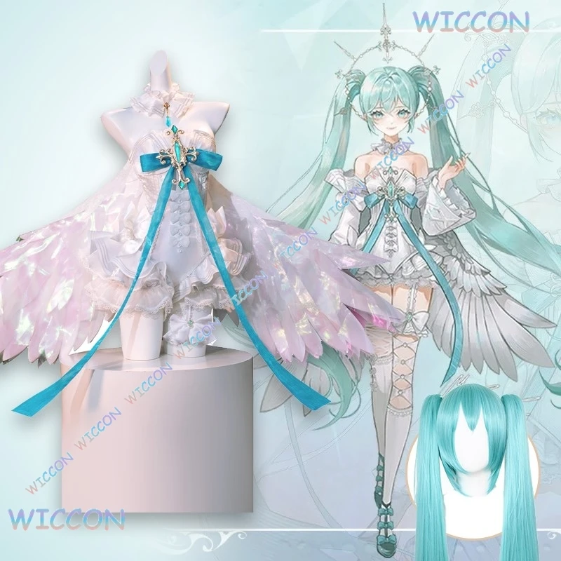 

AProject Sekai Mikuku Future Angel Косплей Костюм Аниме Милый наряд Женское платье для ролевых игр Сценическое представление Вечеринка Хэллоуин