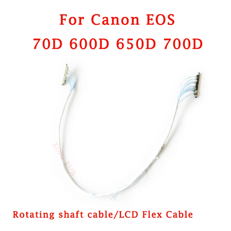 

Новый вращающийся кабель вала, гибкий ЖК-кабель, шарнир вала FPC для Canon EOS 70D 600D 650D 700D, запасная часть для цифровой камеры