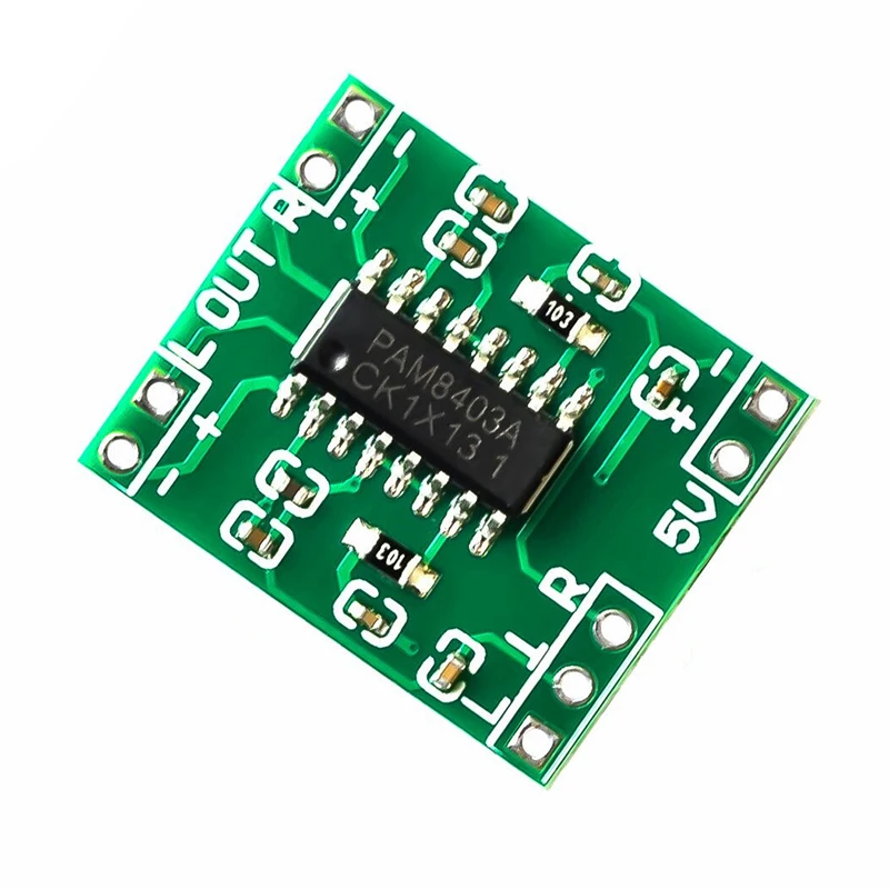 

1/5/pcs 2.5-5V Miniture Mini Digital Audio Amplifier Board 2x3W PAM8403 Class D Speaker Module USB Power Supply 2.5 To 5V