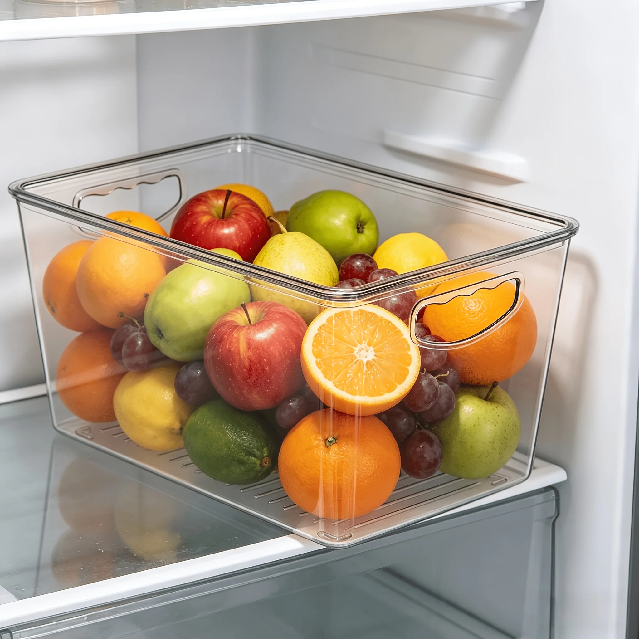 Stackable Clear Storage Bins with Secure Lids – Large Transparent Plastic Containers for Pantry, Kitchen, Fridge, Laundry, Bathr view 8