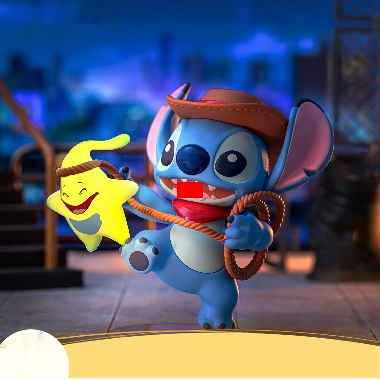 Boîte aveugle Disney Kawaii Stitch City Adventure Series, ornements de bureau, modèle tendance, jouets, cadeaux d'anniversaire pour enfants