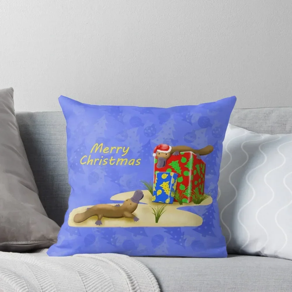 Platypus and Christmas Gifts Throw Pillow Sofa Covers pillow cover christmas Pillow Case Christmas