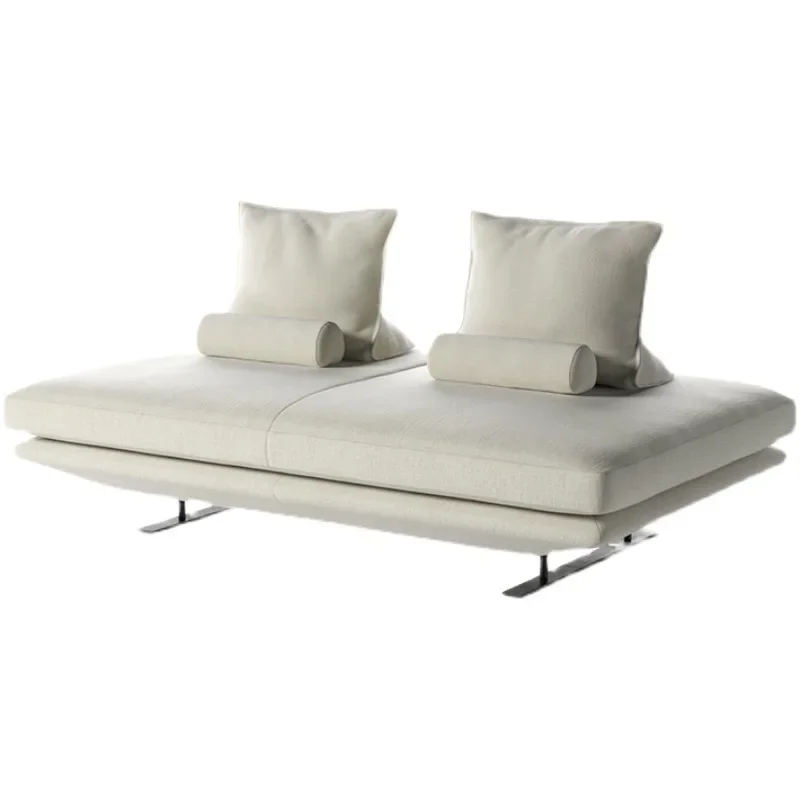 

Light luxury ins style small apartment freehand space lazy minimalist club without armrests fabric sofa