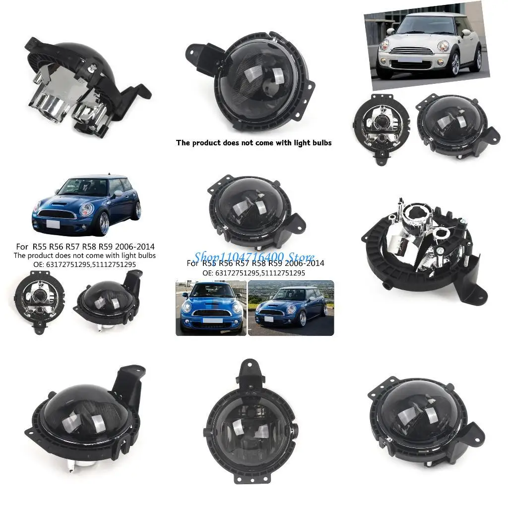 

y1gd Waterproof Fog Light Housing Protective Cover No Bulb Included For R55 R56 R57