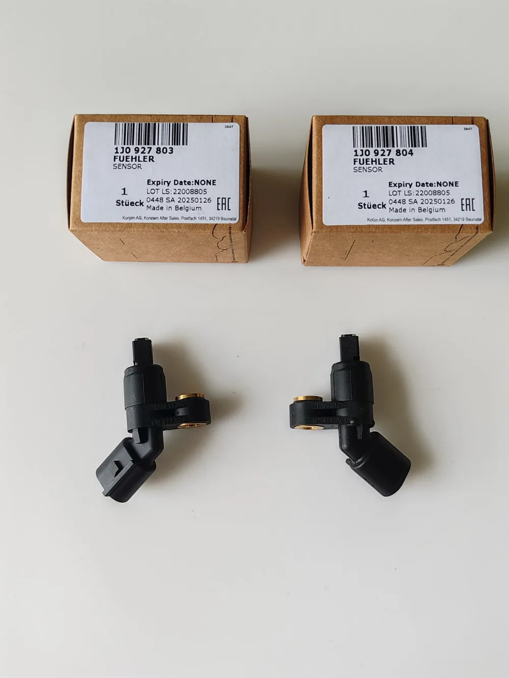 2er-Set OEM 1J0927803, 1J0927804 ABS-Raddrehzahlsensor links und rechts für VW Golf MK3 MK4 Bora Jetta Audi TT A3 Seat Skoda