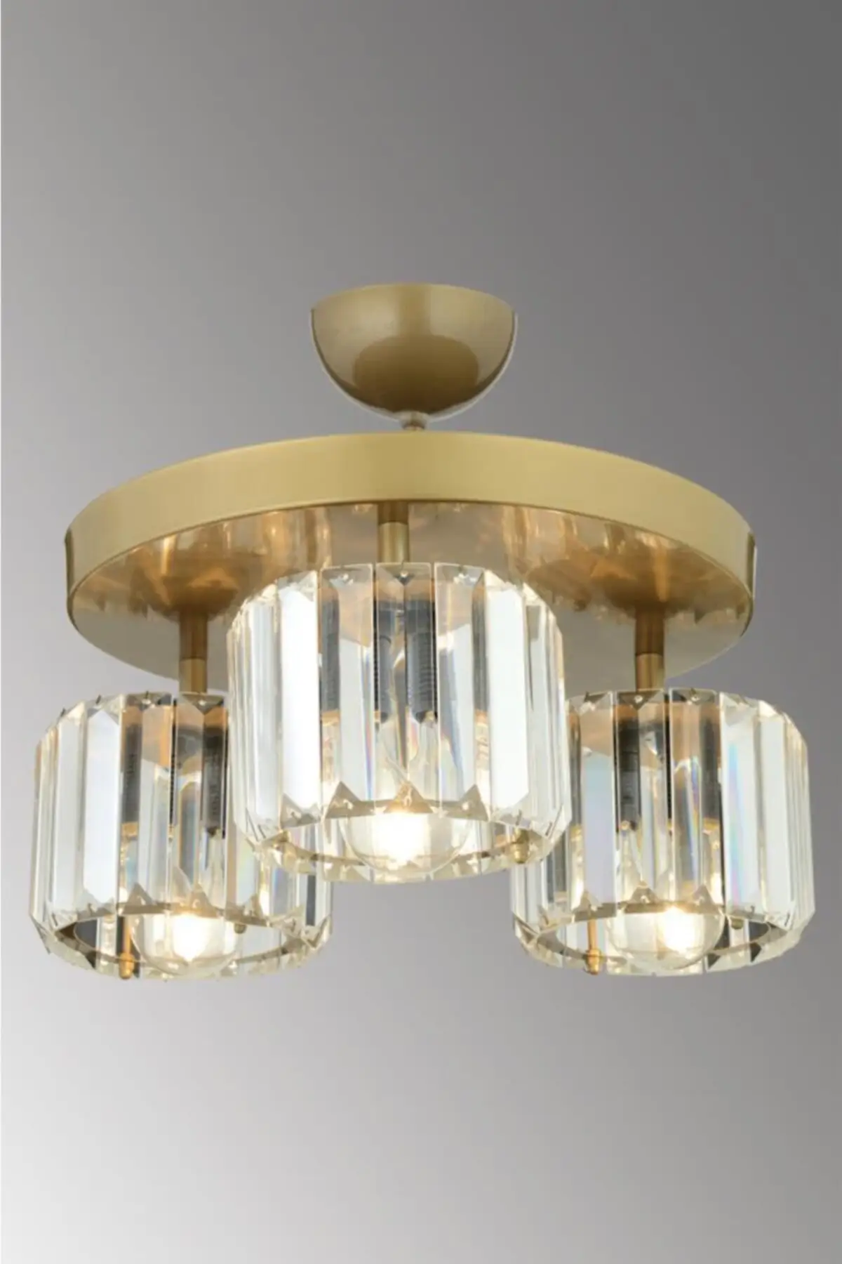 3-piece Eskitme Yuv.y-10 crystal stone chandelier