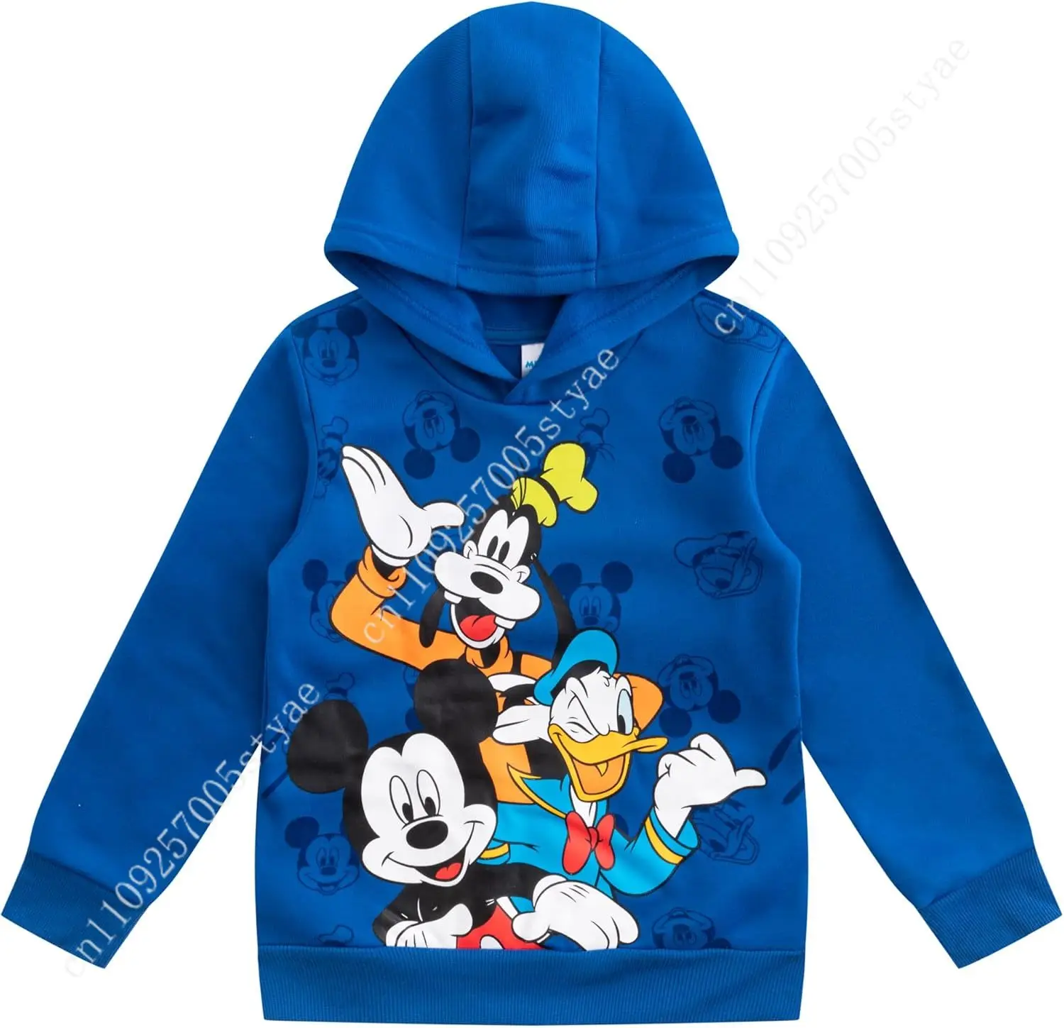 

Disney Mickey Mouse Goofy Donald Duck Boys Pullover Hoodie for Toddler Little Big Kids