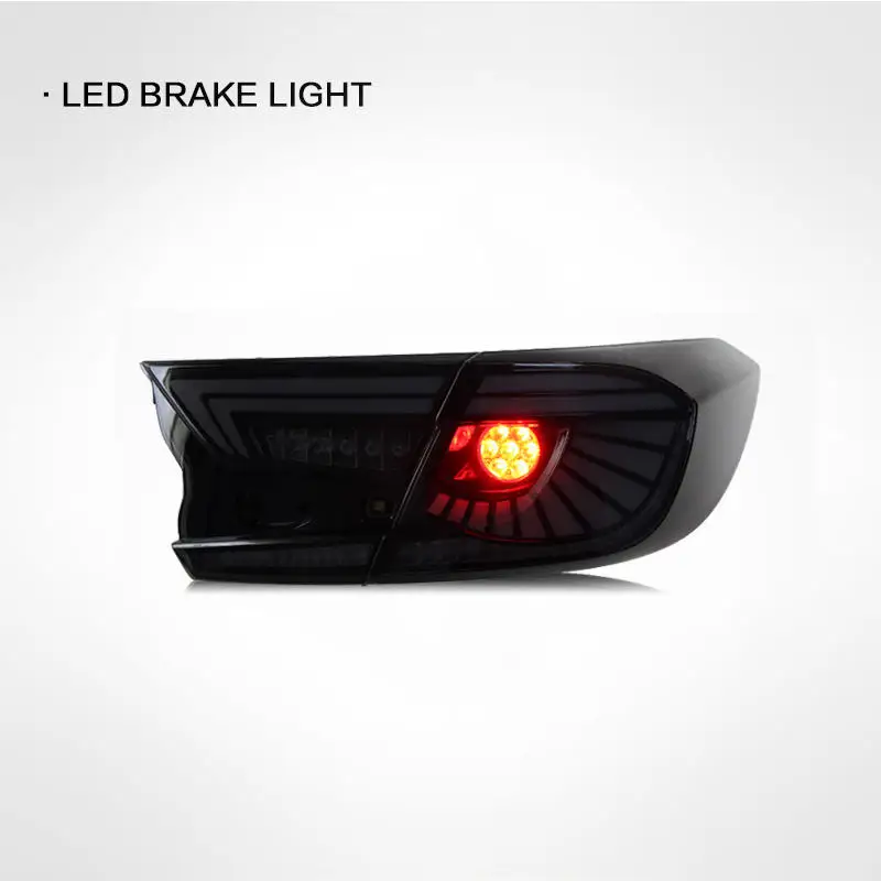 Lampu rem LED, untuk Honda generation Accord rakitan lampu belakang dimodifikasi Hawkeye streamer lampu sein lampu rem