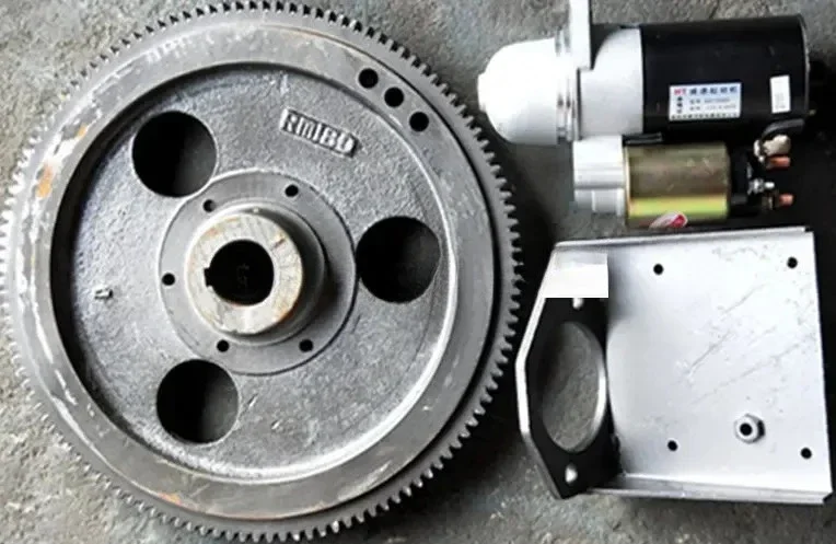 R180/8 Horsepower  engine to electric starter/starter motor/electric rear cover electric flywheel  3pcs/set