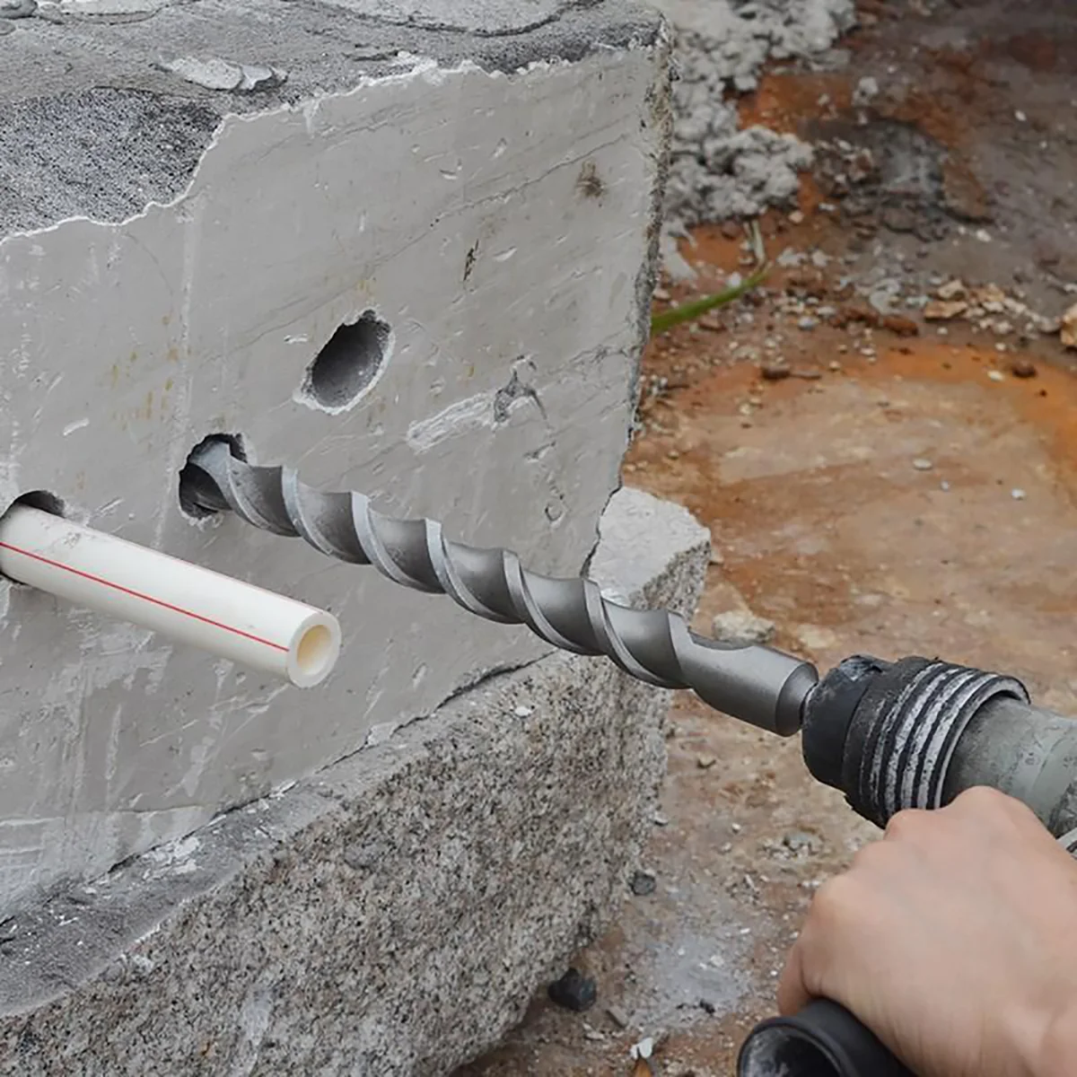 1000mm 1pcs SDS PLUS Extra long bit Extension bit Cross bit rotary hammer bit. Concrete, walls, stone  punch