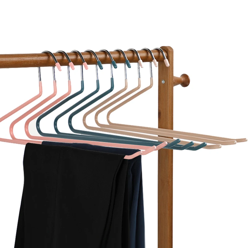 

2pcs Metal Open-end Non Slip Slacks Pant Hangers Trouser Scarf Towels Hangers Organizers Home Clothes Storage Supplies