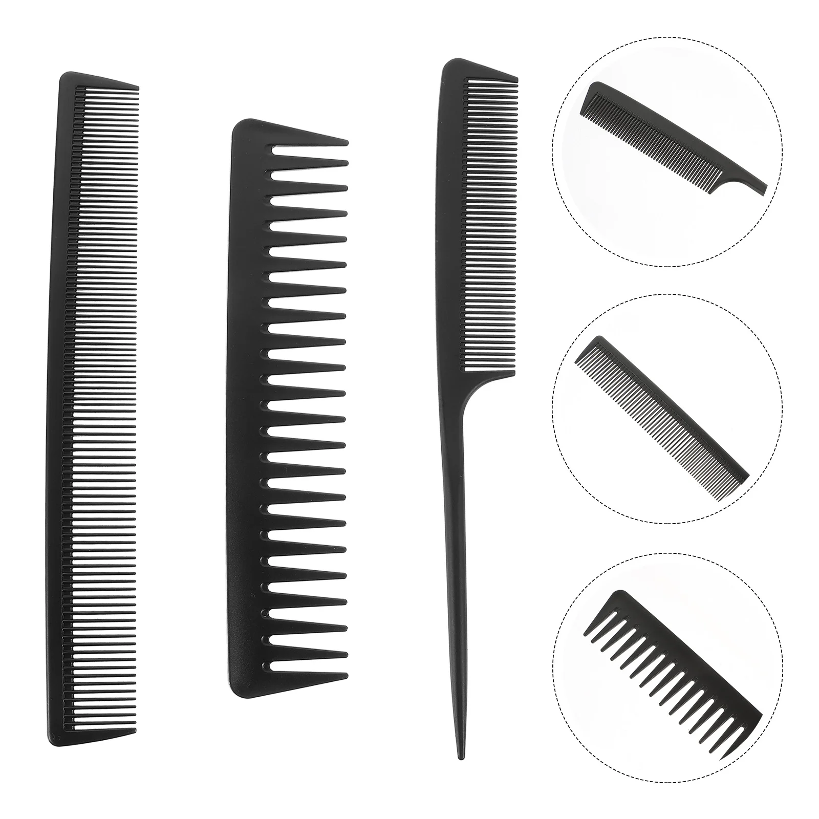 Hairdresser Comb Double Teeth Wide-toothed Detangling Portable Hairdressing Tool Barber Combs