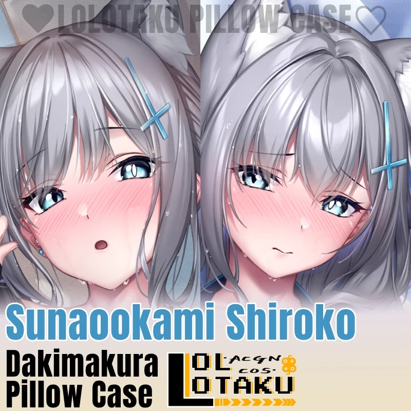 Sunaookami Shiroko Dakimakura Blue Archive Pillowcase Hugging Full Body Pillow Case Cushion Cover Home Bedding Decor Otaku Gift