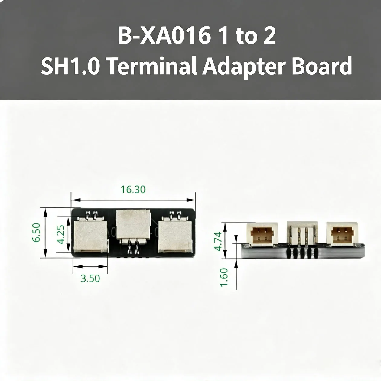 SH1.0 1-to-2 Terminal Adapter Board XA016 (2PCS) Standard Components for Bambu Lab 3D Print Models MakerWorld DIY Module