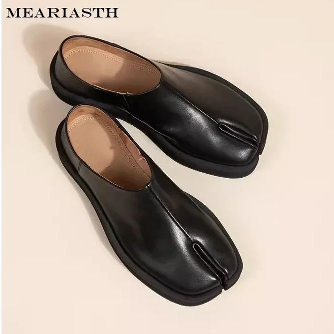 

Tabi Ballet Flats Split Toe Slip On men loafers Shoes Soft Leather Comfortable Casual Shoes Women's Designer Style Footwear