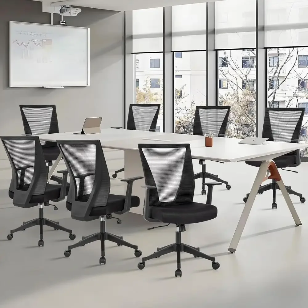 

Special OfferErgonomic Mesh Swivel Chair With Armrests For Office And Home, Heavy Duty, Black, 8-Pack