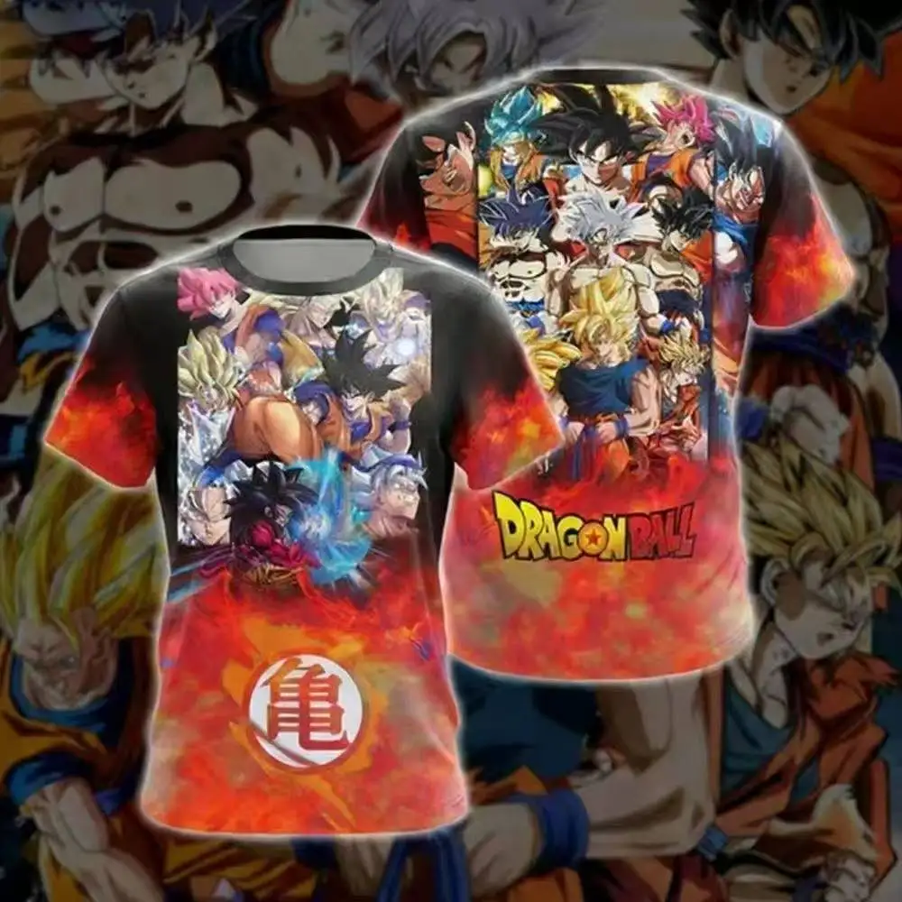Dragon Ball Son Goku Japan Nationalmannschaft Fußballtrikot 3D Schnelltrocknendes T-Shirt für Männer Frauen Fans Outdoor-Sport-Trainingskleidung – Detail 6