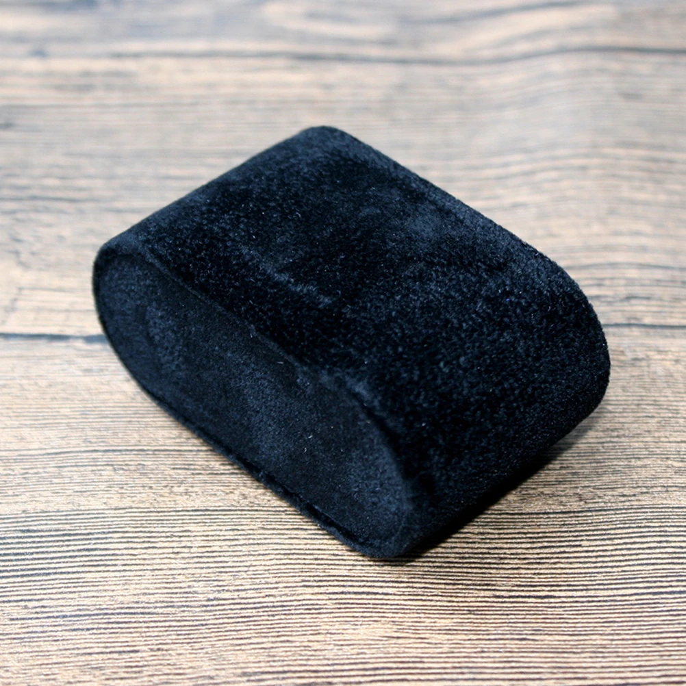 10개 시계 베개 블랙 플란넬 보석 디스플레이 스탠드 팔찌 체인 정리함 테이블 보관 케이스