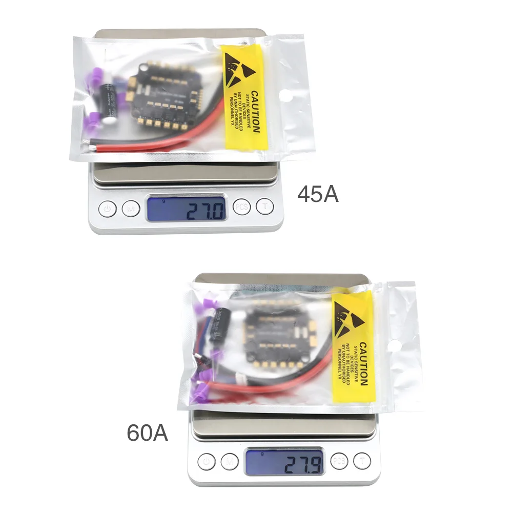 UAngel 4IN1 45A 60A ESC BLHELI_S サポート 3-6S ブラシレスモーターサポート DShot300 600 マルチショット ワンショット PWM FPV F4 フライトコントロール