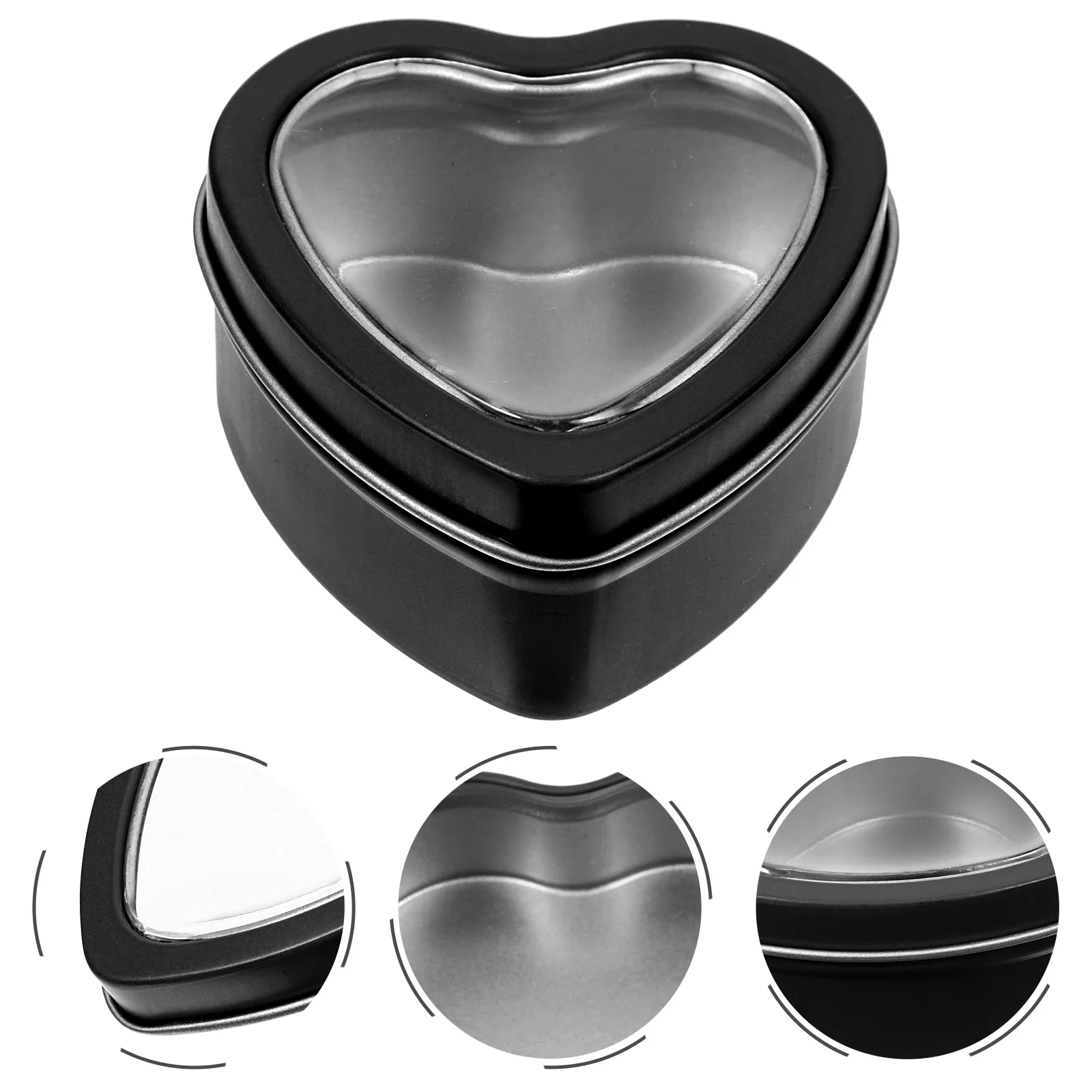 

10pcs Heart Shaped Tin Boxes Wedding Candy Gift Packaging Party Favors Birthday Baby Shower Sweets Container Reusable Treat