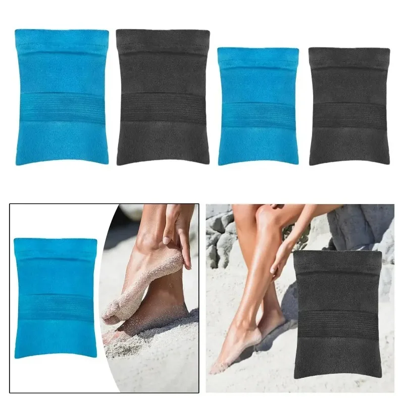 Beach Sand Remover Cleaner – Sand Removal Bag & Wipe off Mitten Set for Enhanced Recreational Experience