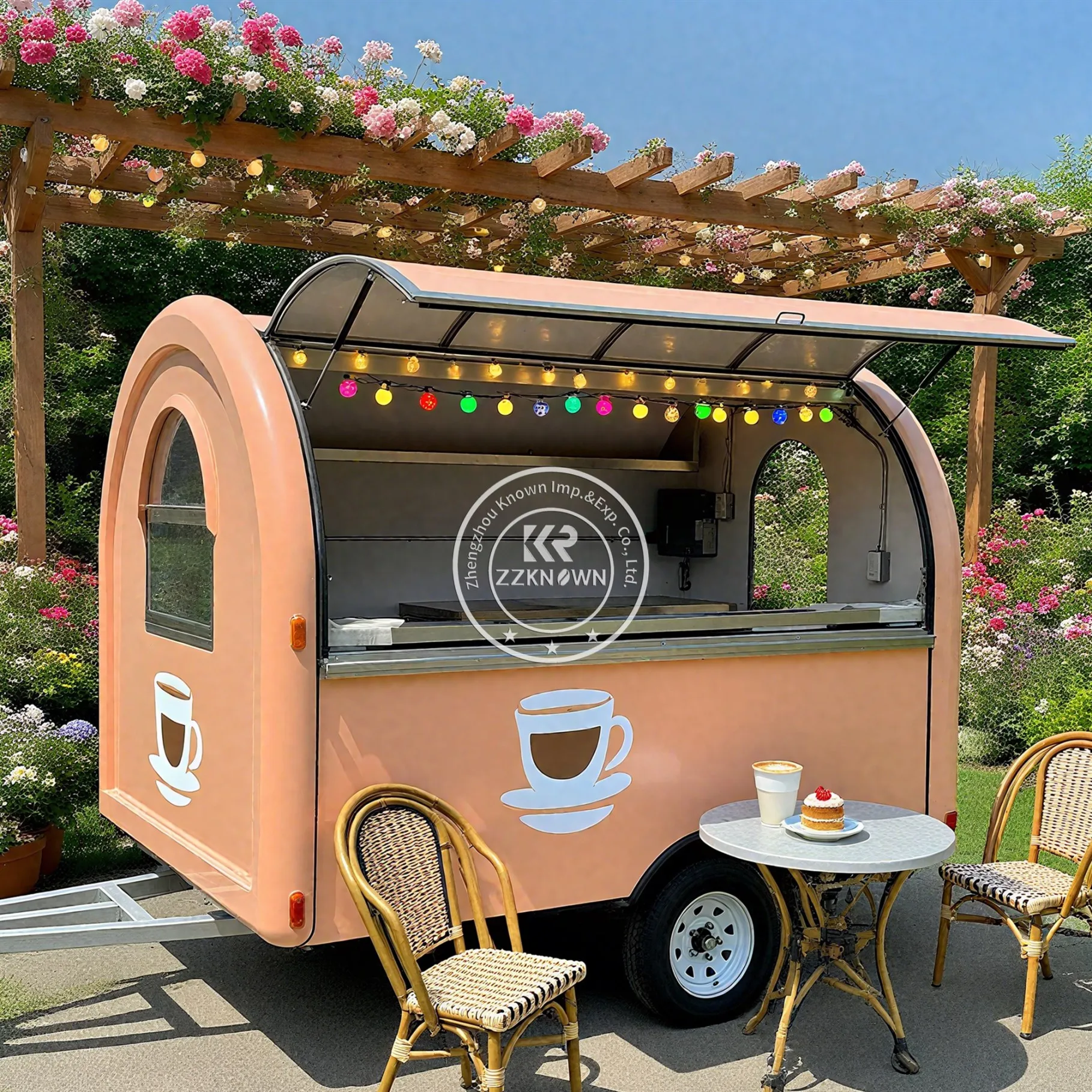 

Concession Food Truck BBQ Hamburger Ice Cream Cart Street Coffee Kiosk Mobile Fast Food Trailer Truck With Full Kitchen
