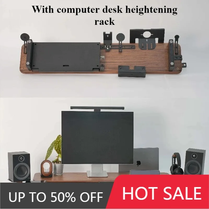S Series Computer Height-increasing Stand Parts Walnut Laptop Rack Mobile Phone Stand Multi-functional Computer Desk Accessories