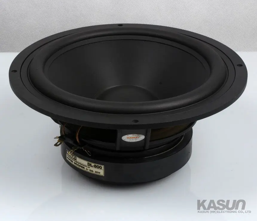 1 Pieces Kasun DL-800 8'' Subwoofer Speaker Driver Unit Casting Aluminum Basket Black PP Cone 6ohm/200W Fs=31Hz Panel D218mm