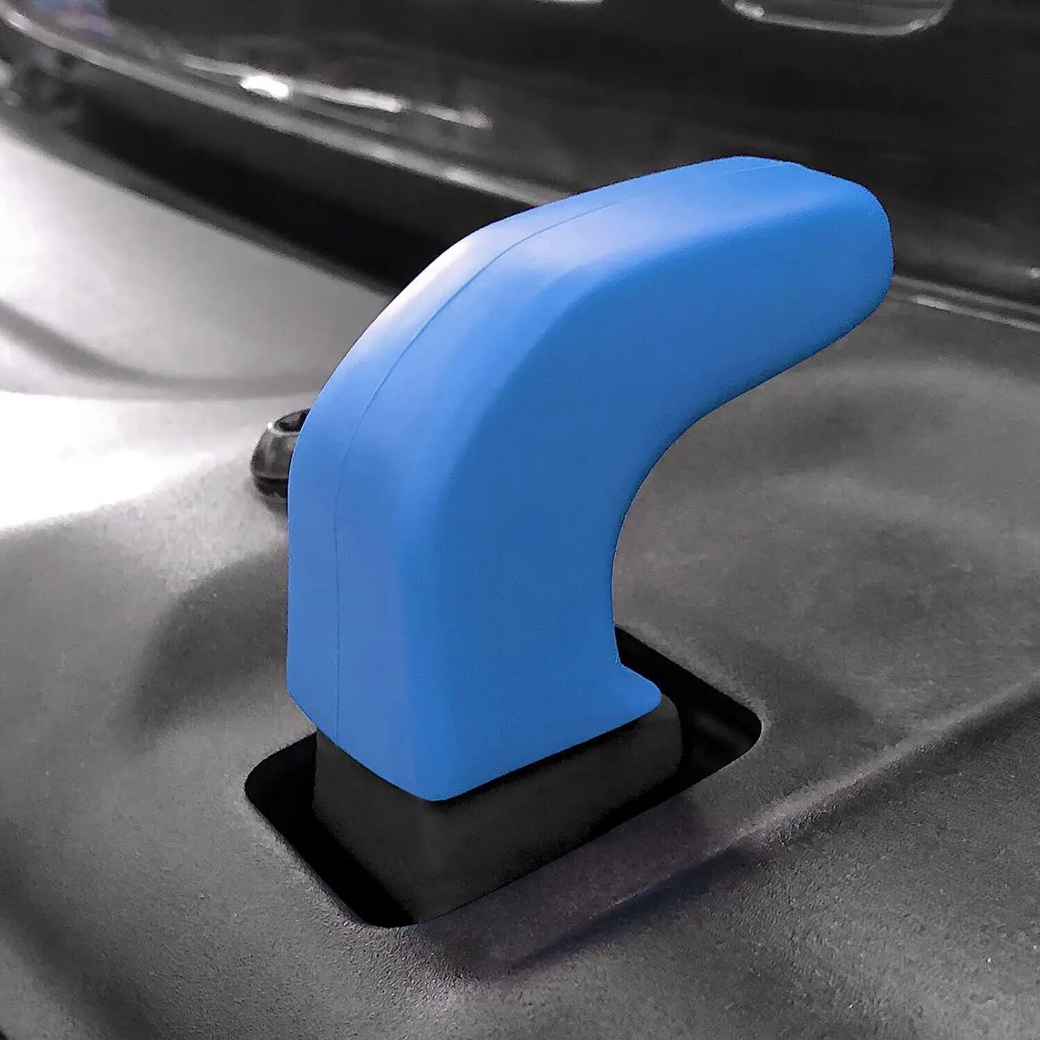 Immagine 7: Coperture per Ganci di Traino (2 Pezzi) per Jeep Wrangler JK JL Gladiator JT 2007-22, Aggiunge una Presa Ammortizzata per il Recupero con Cinghia di Traino (Rosso/Blu)