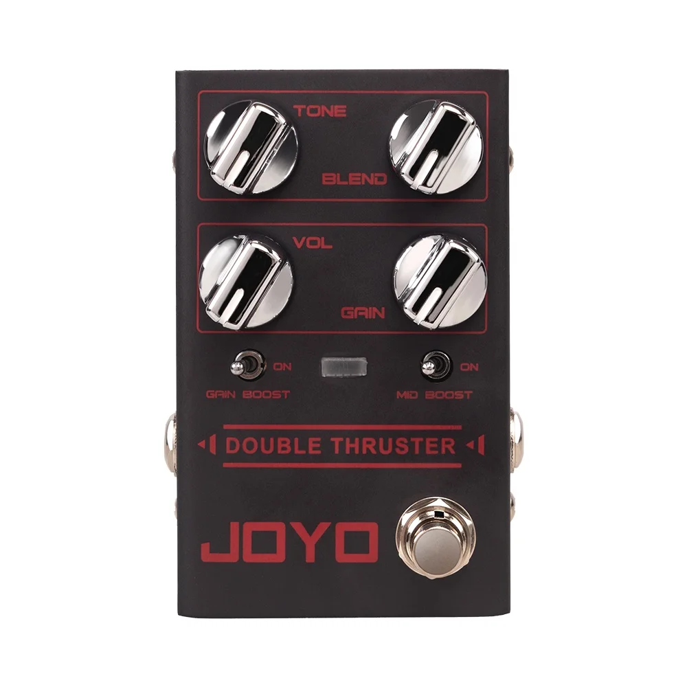 

JOYO R-28 DOUBLE THRUSTER Bass Overdrive Pedal Delivering Sharp and Grainy High Frequency Tone Designed for Bass Guitar Parts