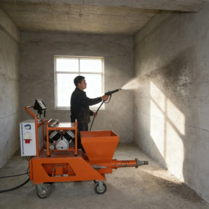 

Spray Painting Machine 220v 380v Cement Plaster Spraying Machine Sand Mortar Spray Pump For Wall Building Projects