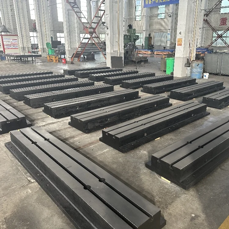 T-groove Guide Rail Trough Rail Double Track Slide Platform Cast Iron Ground Rail Strip