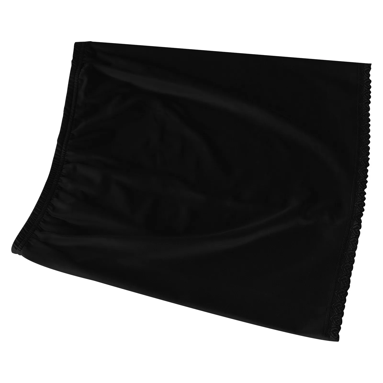 

Lace Lining Skirt Half Slip for Women Black Polyester Petticoat 40cm Short Anti Transparency Underwear Layering Skirt
