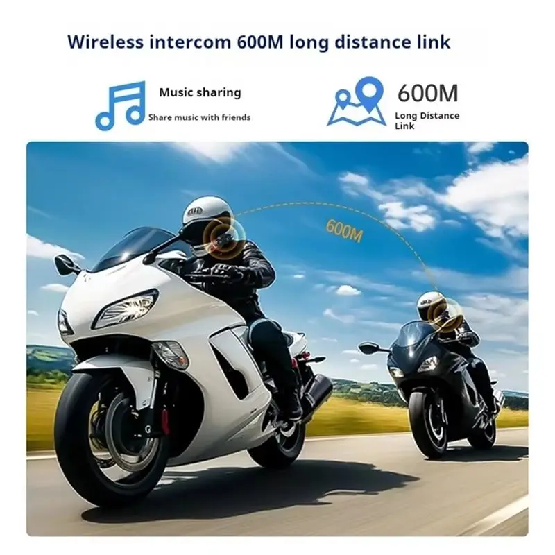 CGDS-Waterproof And Noise Reduction Headset Dash Cam Motorcycle Helmet Intercom Motorcycle Headset Dash Cam Soft Hard