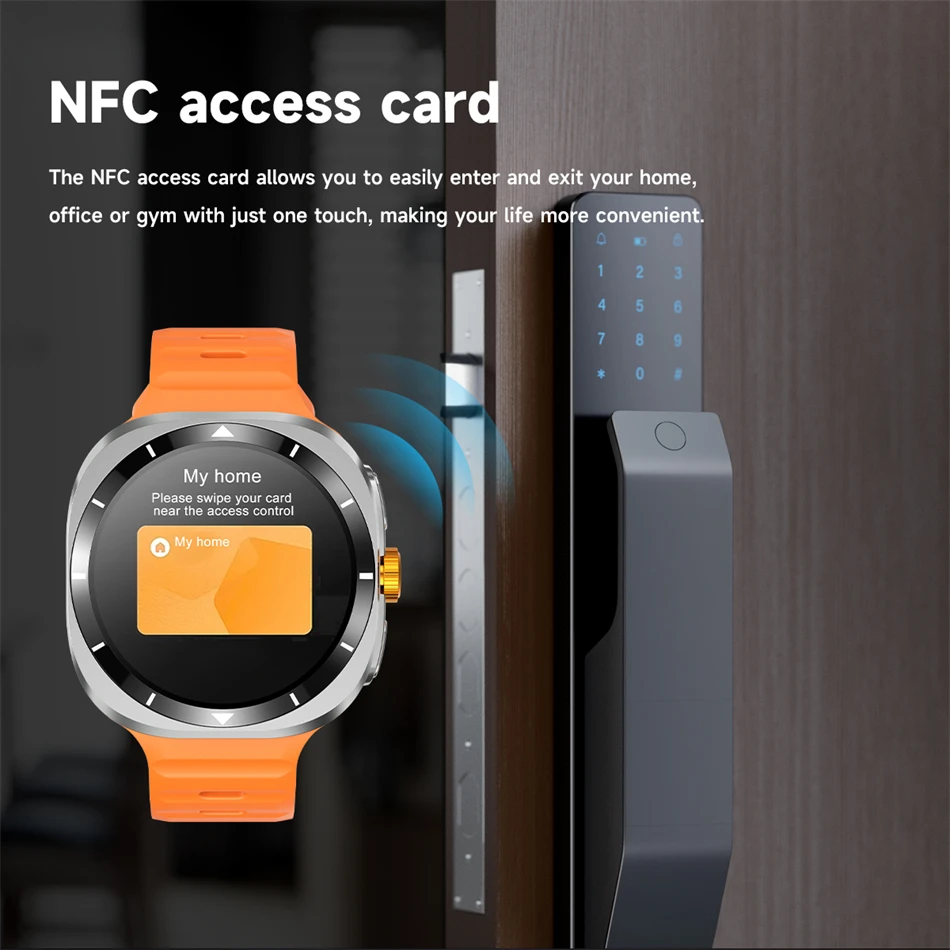 2025 ساعة ذكية كورية جديدة F7 Ultra GPS تتبع الصحة NFC 1.53 بوصة AMOLED HD شاشة تعمل باللمس ساعة بلوتوث دعوة Smartwatch #3