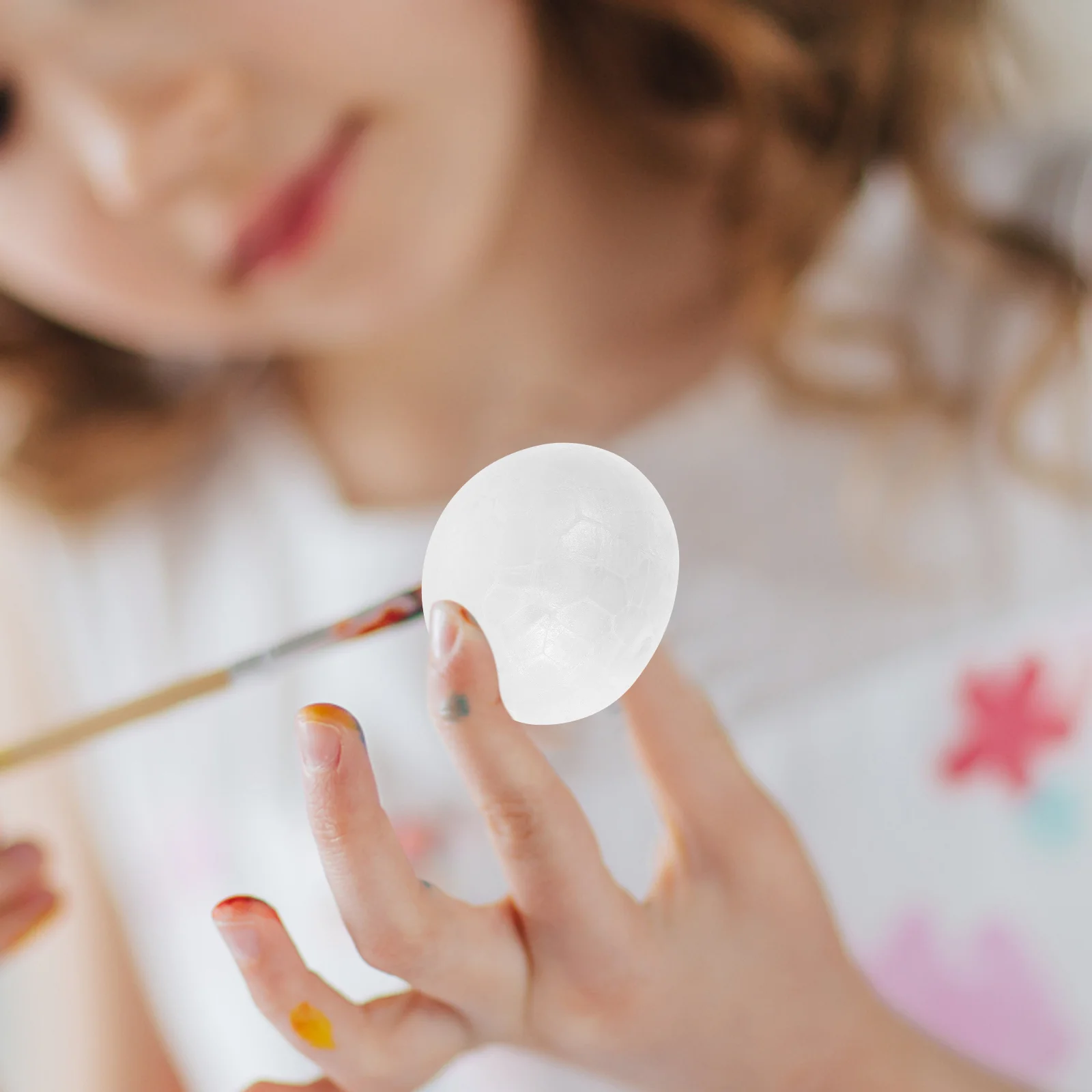 

150 Pcs Children DIY Foam Small Round Balls White Half Sphere Craft Foams Party for Crafts