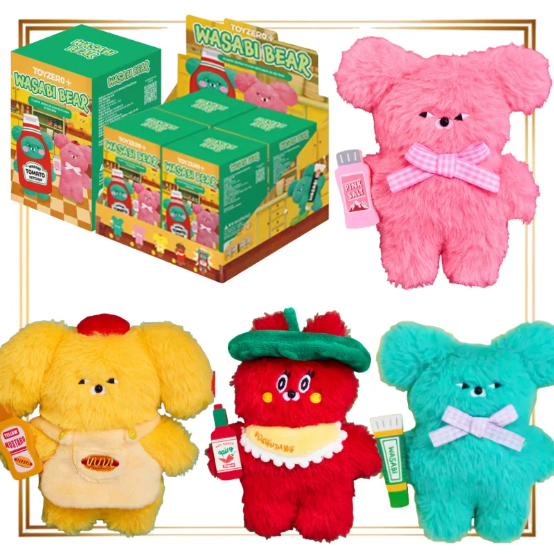Zestaw przypraw WASABIBEAR Seria Blind Box Ozdoba na biurko Anime Brelok Lalka Zabawka Pudełko Niespodzianka Prezent dla Chłopca Dziewczynki Gadżety Festiwalowe